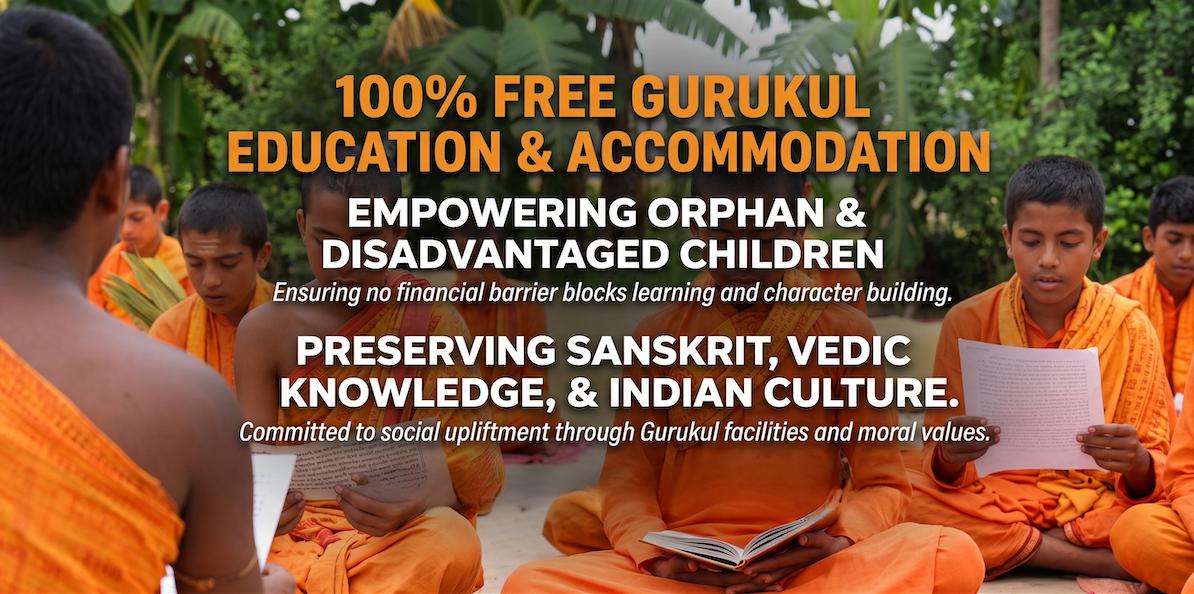 100% Free Gurukul Education & Accommodation - Empowering Orphan & Disadvantaged Children